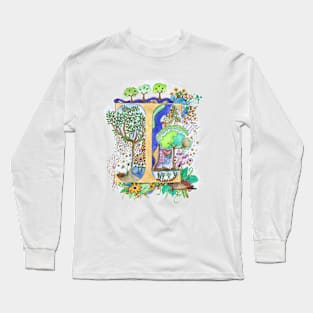 I - an illuminated letter Long Sleeve T-Shirt